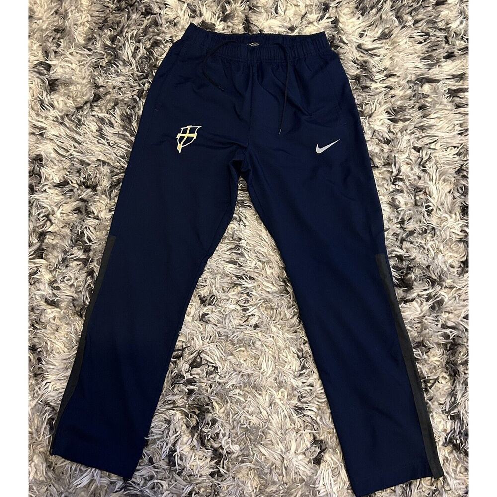 Nike Men’s Navy Blue Jesus Christ Cross Track Pants Size Medium M Sweatpants